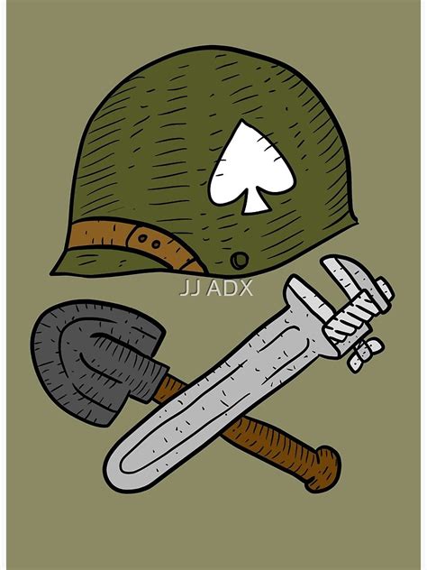 World War 2 American Soldier Badge Poster For Sale By Jjartanddrawing Redbubble