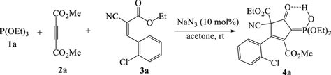 Synthesis Of Phosphonated Cyclopentenone 4a By Reaction Of Triethyl