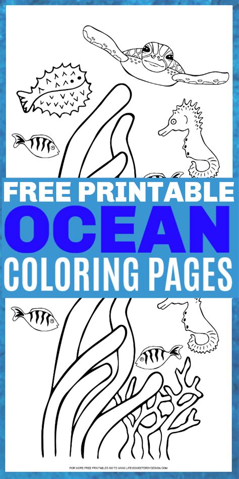 Ocean Coloring Pages Life Is Sweeter By Design Artofit