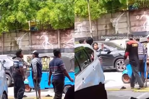 Viral Video Juru Parkir Kakak Adik Jukir Duel Lawan Sopir Bajaj Gara