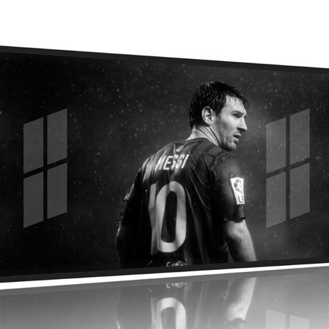 Quadro Lionel Messi Preto E Branco Decorativo X Moldura