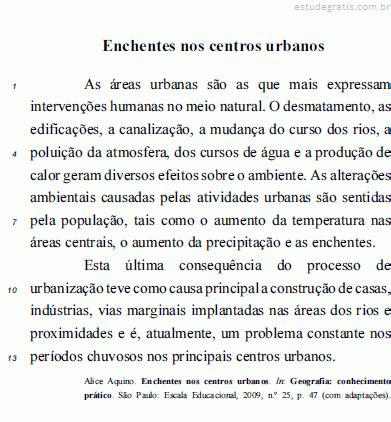 Julgue os próximos itens relativos aos sentidos e às est