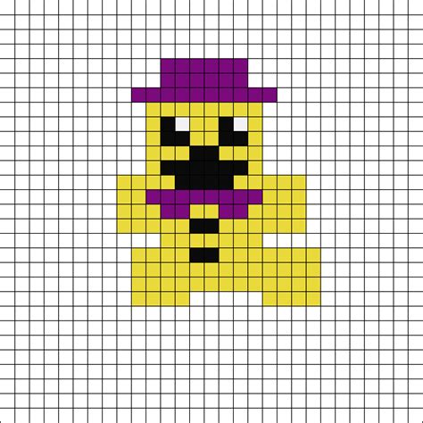 Fredbear Plush Fnaf Kandi Pattern Artofit