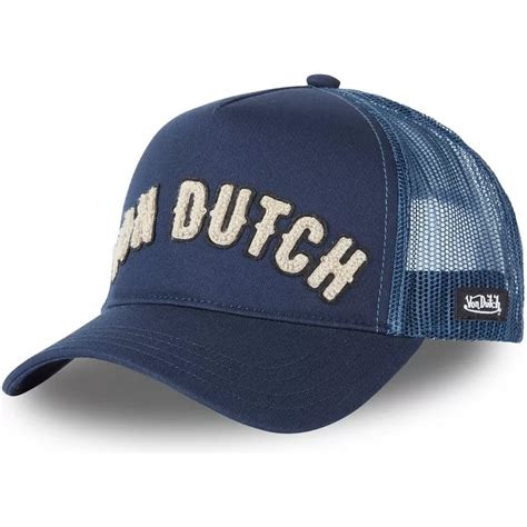 Von Dutch Buckl Nv Navy Blue Trucker Hat Caphunters Ca