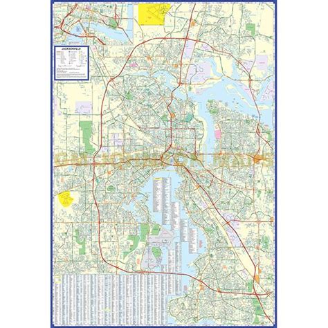 Jacksonville, Florida Street Map - GM Johnson Maps