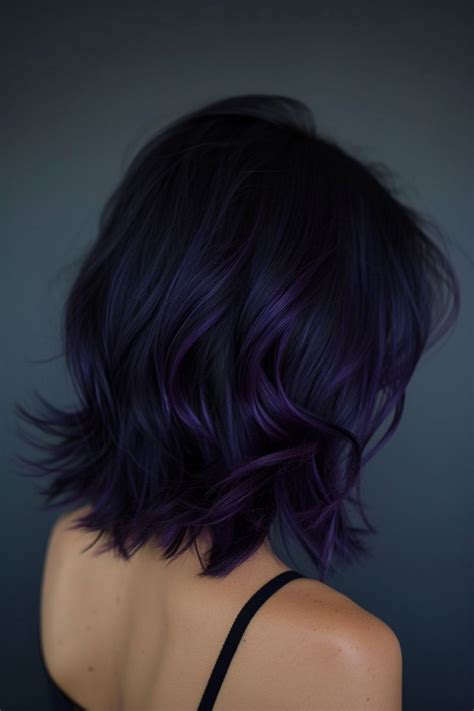 42 Stunning Midnight Purple Hair Ideas In 2024 Purple Hair Black