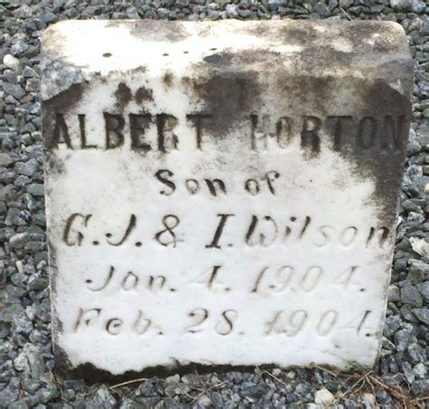 Albert Horton Wilson 1904 1904 Mémorial Find a Grave