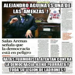 Meme Personalizado Alejandro Aguina Es Una De Las Amenzas Ratas