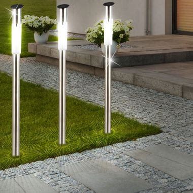 Lampa solarna słupek 70 cm lampy solarne do ogrodu Ambrotech