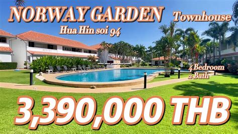 SOLD 4 Bedroom Townhouse For Sale At Norway Garden Hua Hin Soi 94