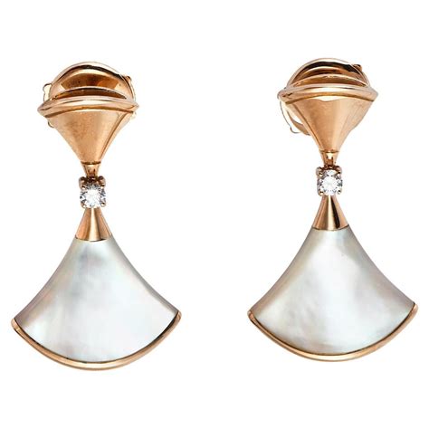 Bvlgari Divas Dream White Gold And Diamond Earrings At 1stDibs