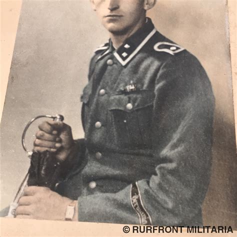 Ss Oberscharführer Germania Portrait Photo Rurfront Militaria