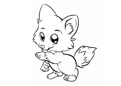 Раскраска аниме животные | KidsClever.ru