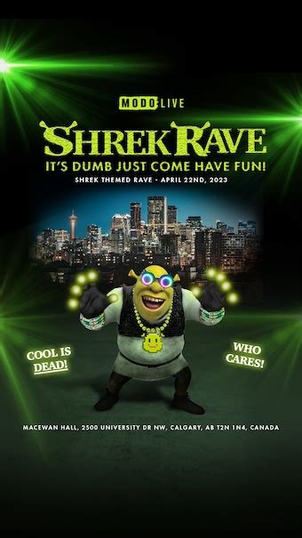 Tickets For Modo Live Presents Shrek Rave In Calgary From Showclix