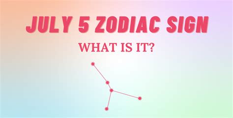 July 5 Zodiac Sign Explained | So Syncd