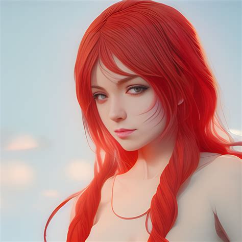 Realistic Beautiful Anime Girl With Red Hair 22 By Tobithenoob On Deviantart