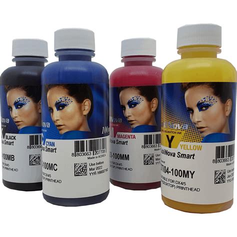 100ml Inktec Sublinova Smart DTI Sublimation Ink 4 Colour For Epson