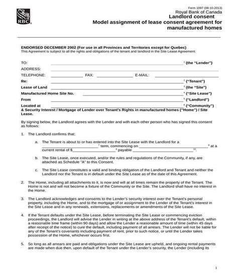 Free 10 Landlord Consent Forms In Pdf Ms Word