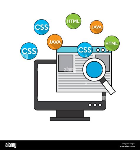 Software Programming Language Icons Stock Vector Image And Art Alamy