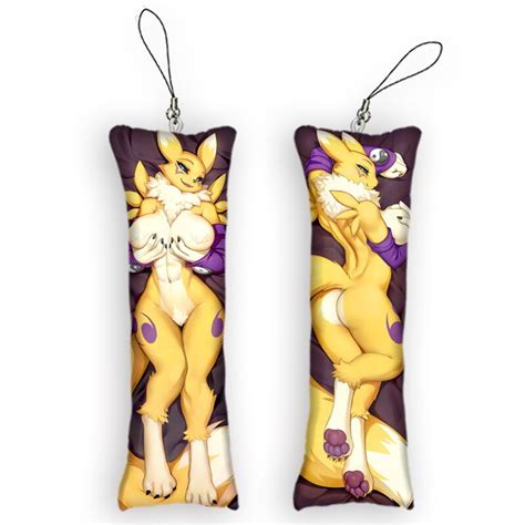 Cartoon Keychain Renamon Mini Dakimakura Anh Nger Nette 2 Seiten Druck