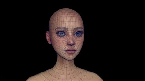 D Model Female Base Model Game Ready Character Vr Ar Low Poly