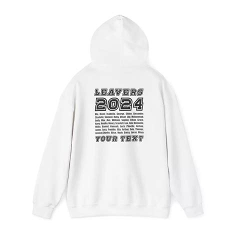 Personalised Leavers 2024 Hoodie, Leavers 2024 hoodie, 2024 Leavers ...