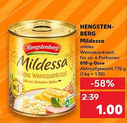 Hengsten Berg Mildessa Angebot Bei Kaufland 1Prospekte De