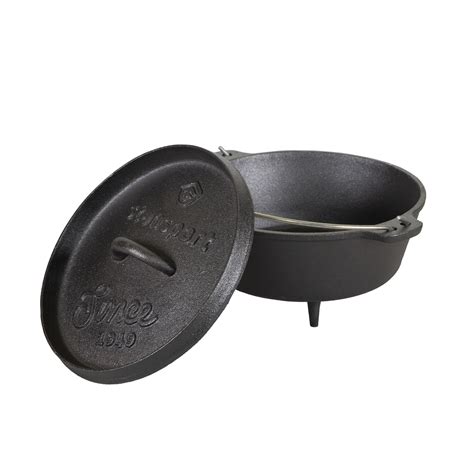 Stansport 2 Qt Pre Seasoned Cast Iron Dutch Oven With Legs