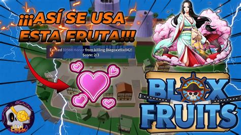 AsÍ Se Usa La Fruta Love En Blox Fruits Youtube