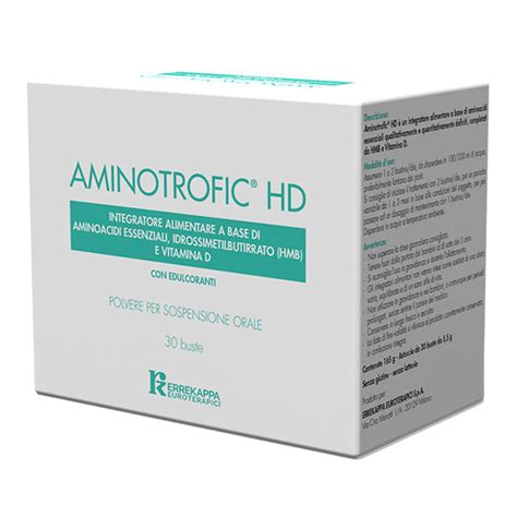 Aminotrofic Hd Integratore Alimentare 30 Bustine Con Aminoacidi E