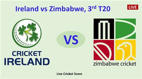 🔴live Ire Vs Zim Ireland Vs Zimbabwe 3rd T20 Live Cricket Match