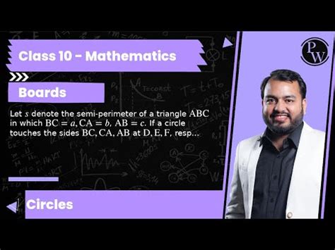 Let S Denote The Semi Perimeter Of A Triangle Mathrm Abc