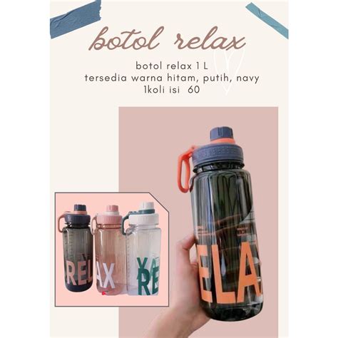 Jual Botol Minum Sport Liter Botol Olahraga Relax Ml Shopee