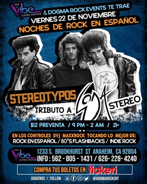 Soda Stereo En Vivo El Tributo Por Stereotypos Noches De Rock En