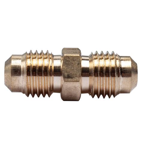 Ltwfitting 1 4 In Od Flare Brass Coupling Fitting 5 Pack Hf42405 The Home Depot