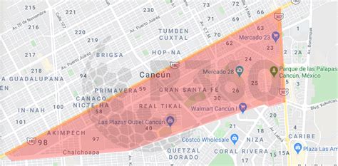 Conoce las zonas de alto riesgo al contagio de Covid 19 en Cancún