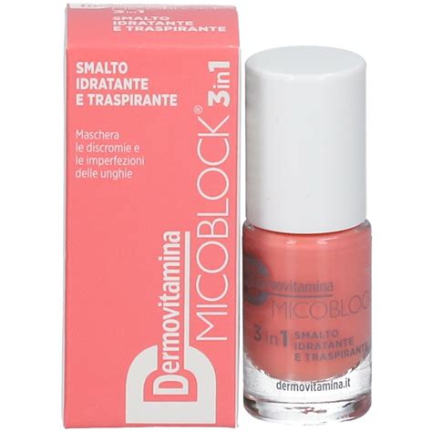 Dermovitamina Micoblock 3 In 1 Smalto Idratante E Traspirante Rosa 5