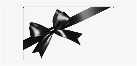 White Gift Bow Png Black Gift Ribbon Png PNG Image Transparent PNG