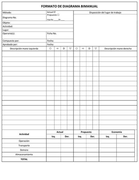 Formato De Diagrama Bimanual Omar Ramos Udocz