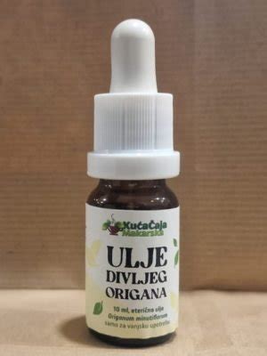 ULJE DIVLJEG ORIGANA 10 Ml Nutrijenti