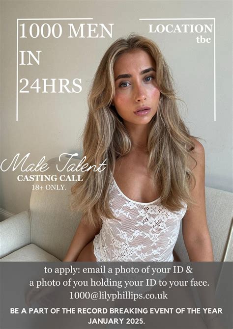 Lily Phillips Onlyfans Model Slept With 101 Men In 24 Hours Wants