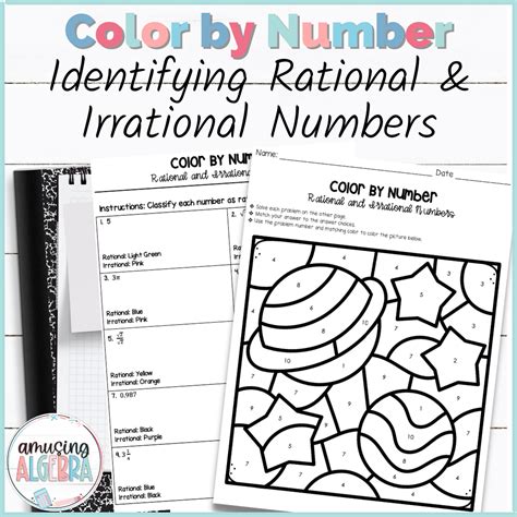 Identifying Rational And Irrational Numbers Coloring Activity