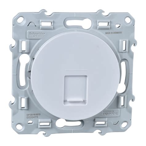 РОЗЕТКА RJ45 CAT6 НЕЕКР БЯЛА SCHNEIDER ODACE