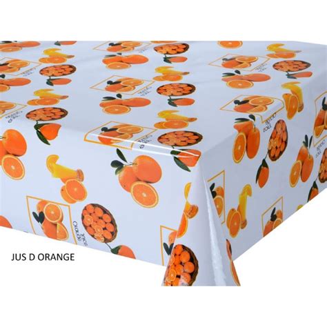 TOILE CIREE JUS ORANGE ROULEAU 20M