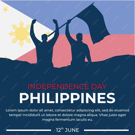 Premium Vector Philippine Independence Day Translate Filipino Araw Ng