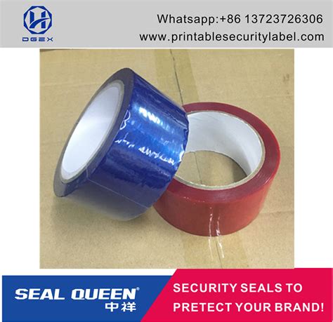 Customized Promotion PET Tamper Security Seal Tape For Carton Sealing