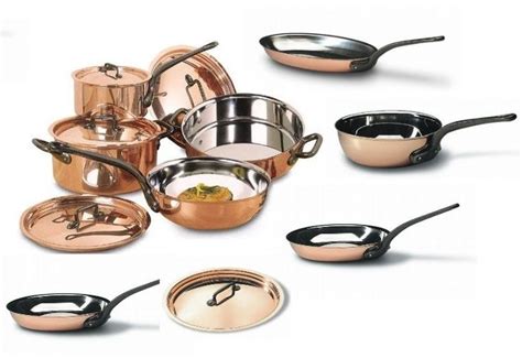 Bourgeat Piece Copper Cookware Set Matfer Bourgeat