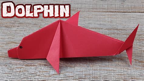 DIY Simple Dolphin Paper Folding How To Make Easy Origami Dolphin