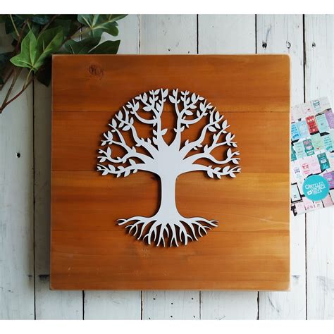 Arbre De Vie Art En Bois De D Coration De Mur Arbre En Etsy