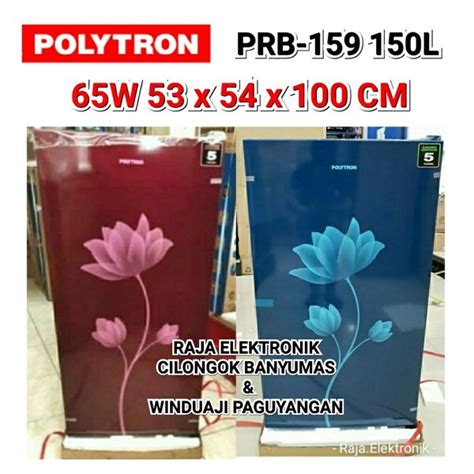 Jual Kulkas POLYTRON PRB 159 Lemari Es Polytron 1 Pintu PRB159 Motif